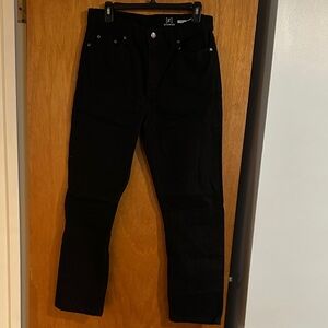 George Men's Regular Black Jeans